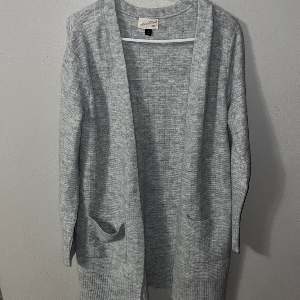 Body length cardigan